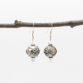 Sterling Silver Bali Bead Earrings with Swarovski Crystals –  Fun Funky Design