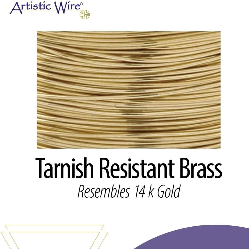Artistic Wire 22 Gauge Non-Tarnish Brass, 15yd spool