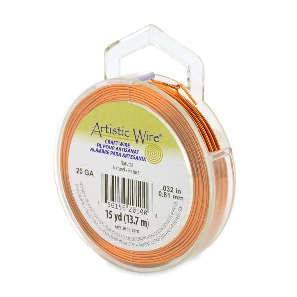 Artistic Wire Spool - Natural - 12, 18, 20, and 22 gauge