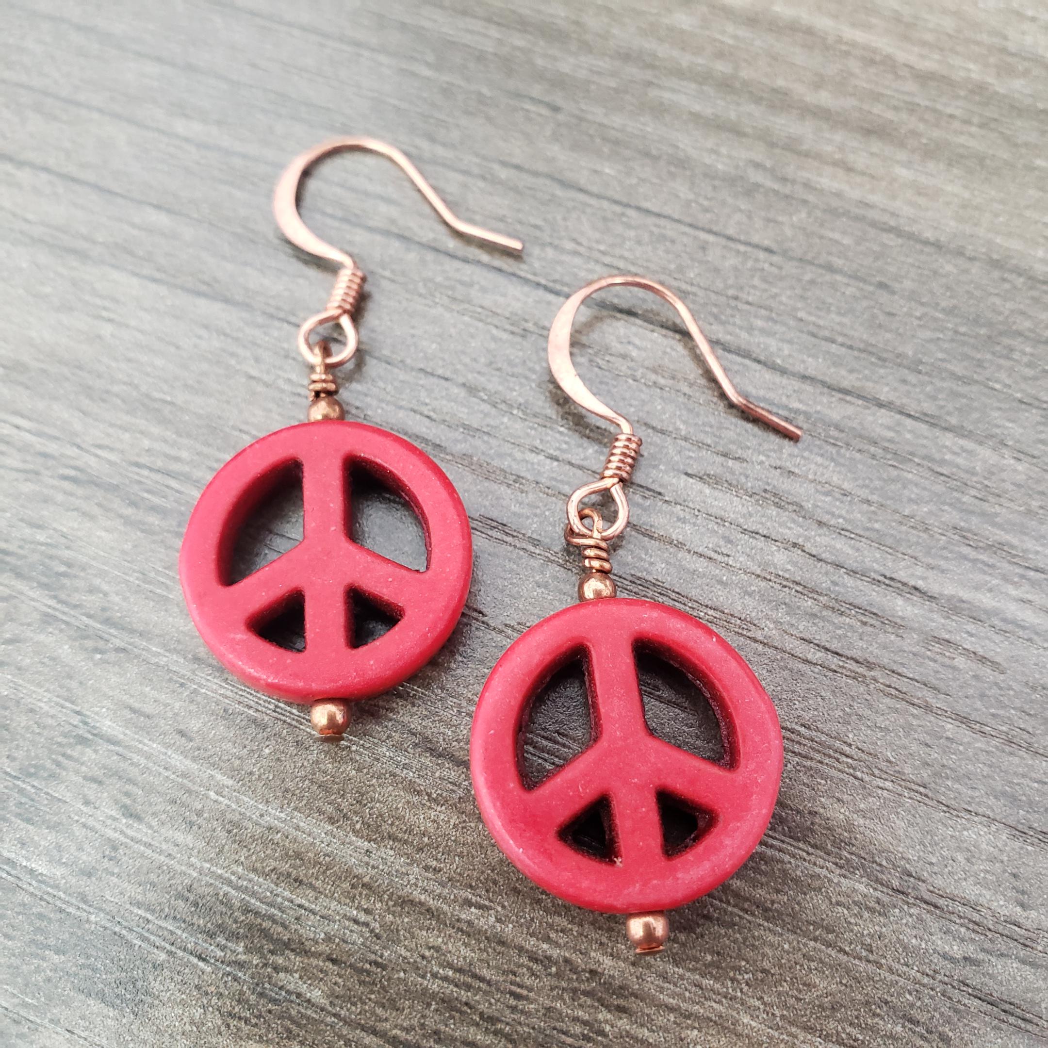 Peace Sign Earrings