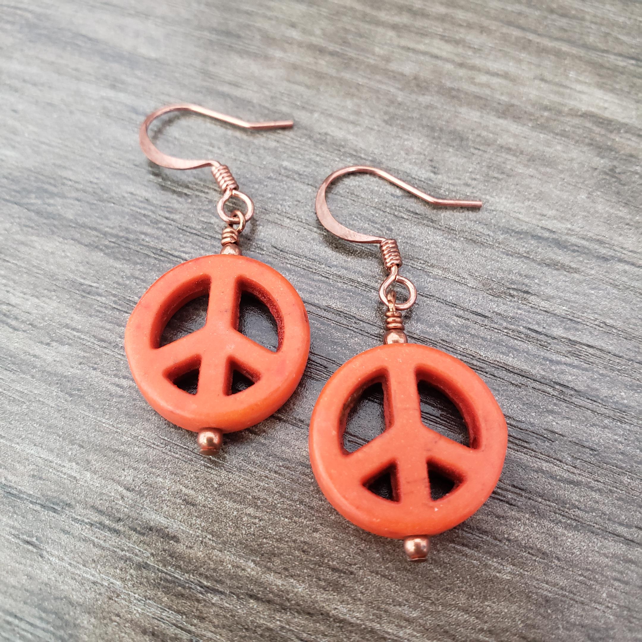 Peace Sign Earrings