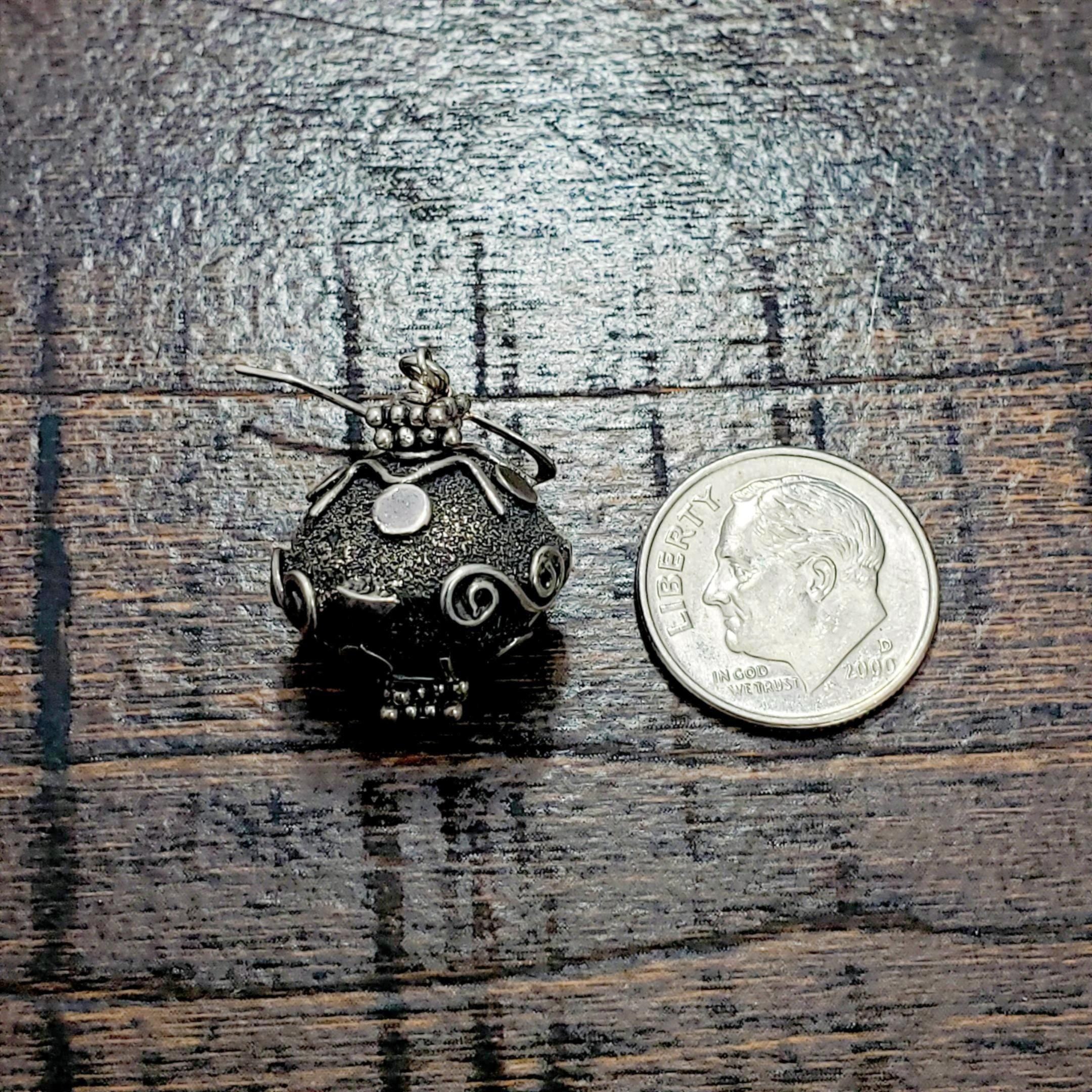 Sterling Silver Bali Bead Earrings