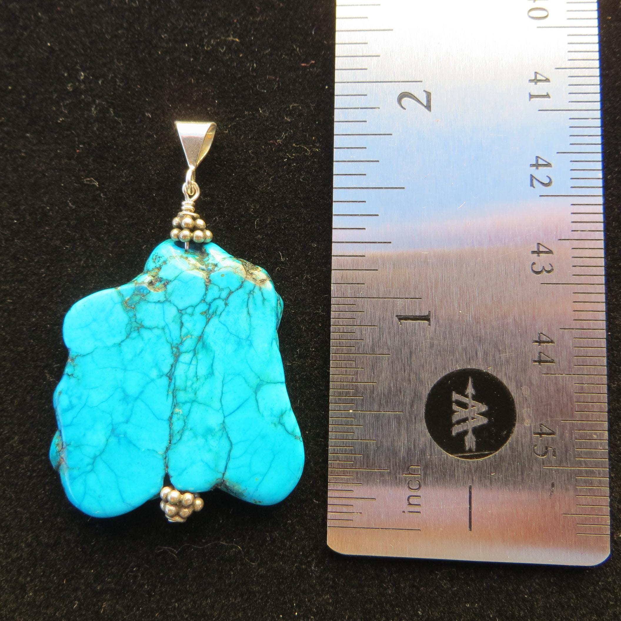 Sterling Silver and Howlite Pendant