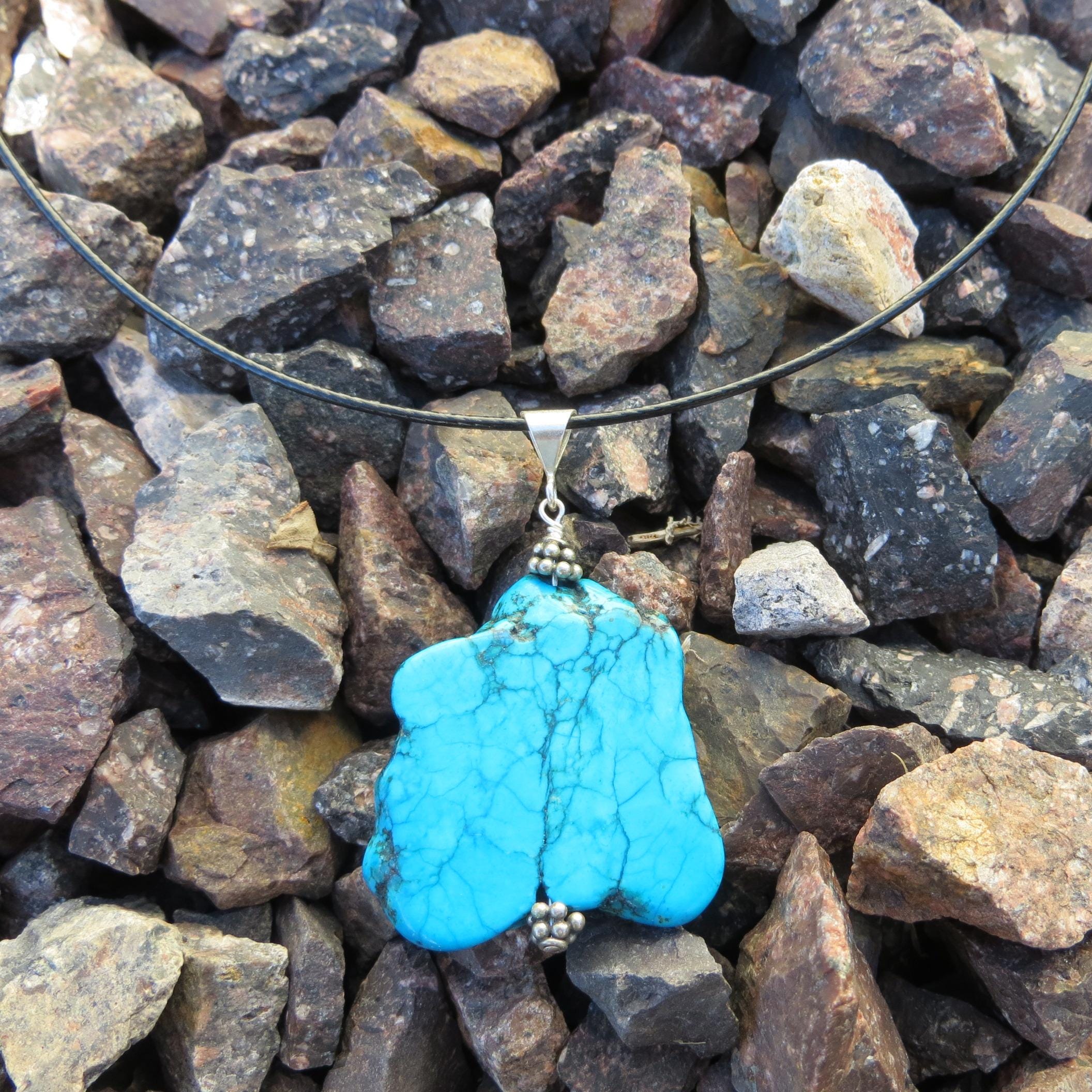 Sterling Silver and Howlite Pendant