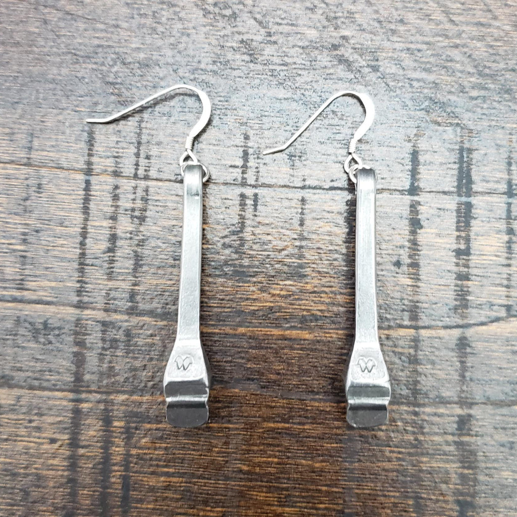 Horseshoe Nail Earrings w/ silver filled earwires