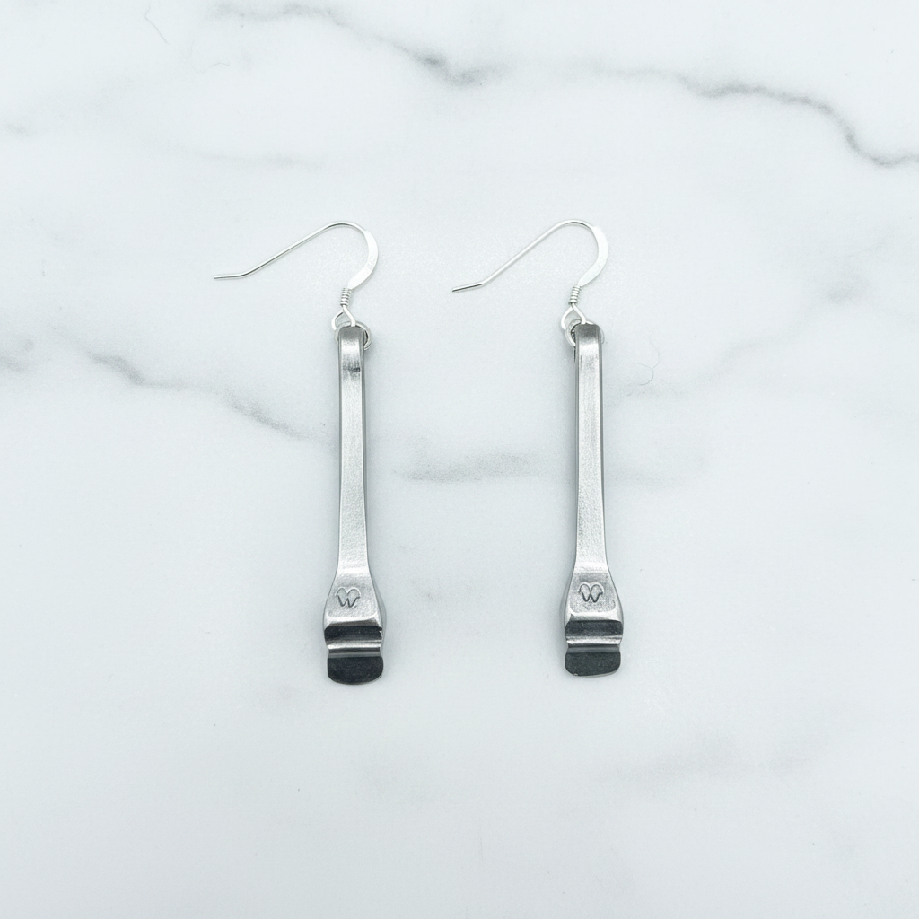 Horseshoe Nail Earrings with Sterling Earwires