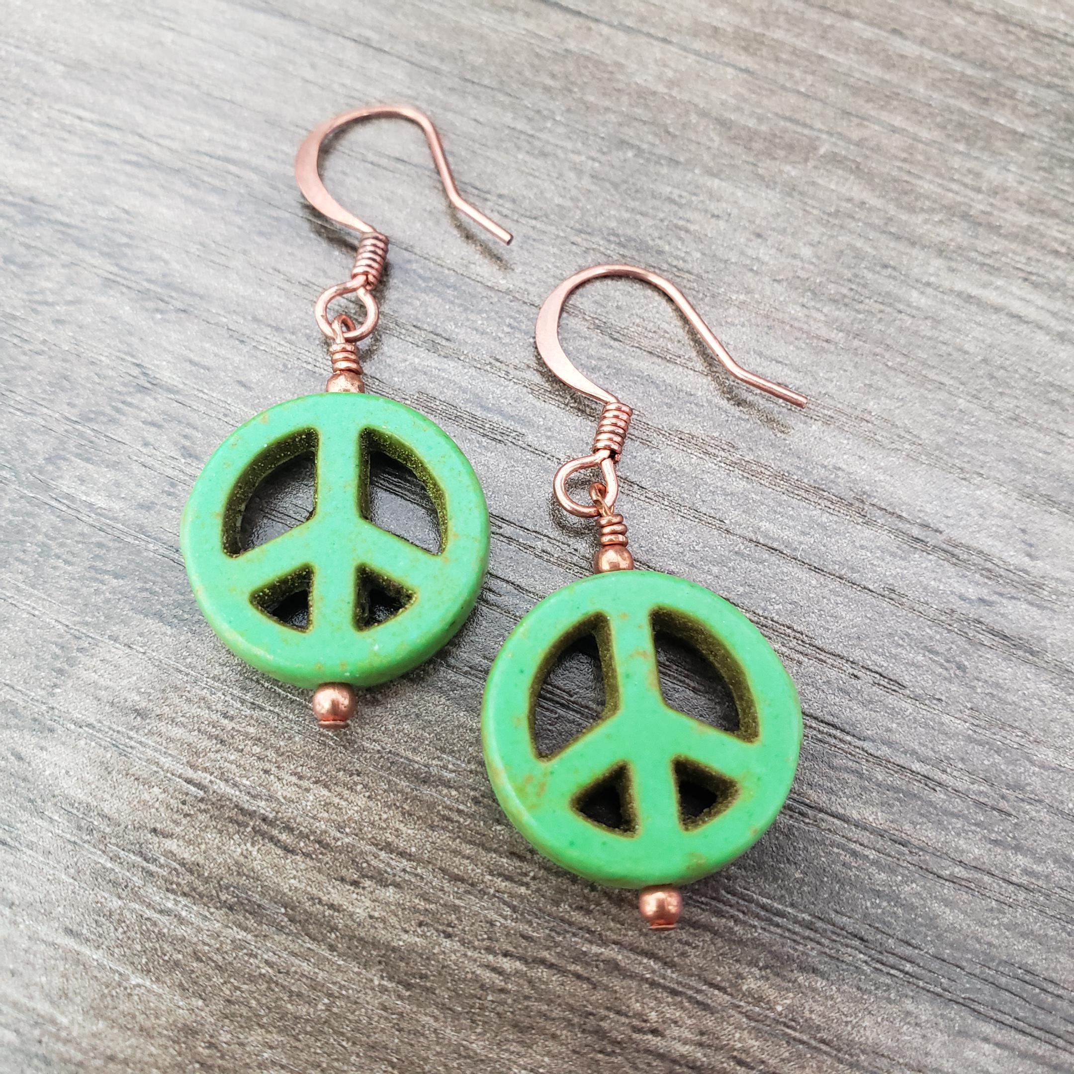 Peace Sign Earrings