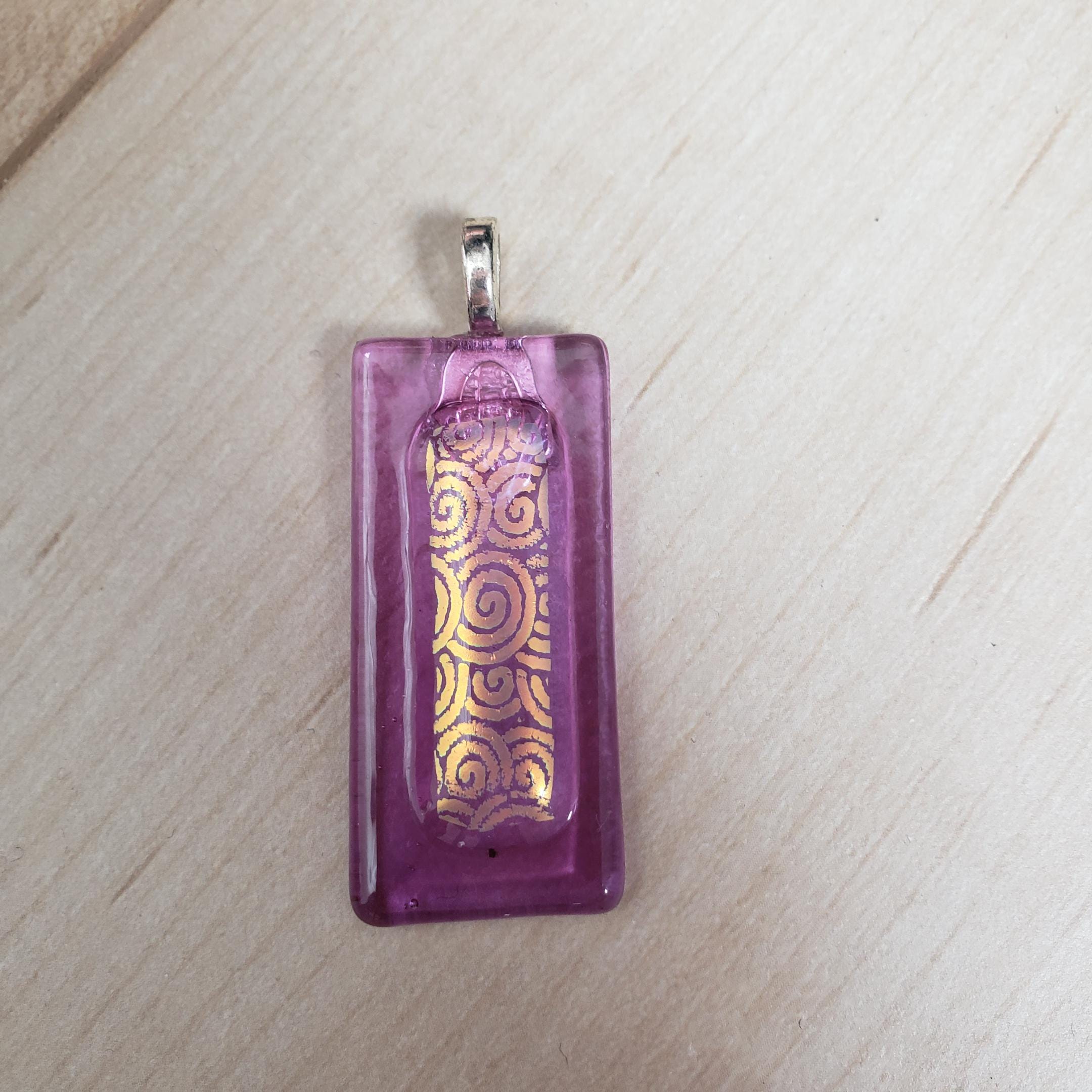 Dichroic Fused Glass Pendant