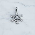 Sterling Silver Snowflake with CZ's