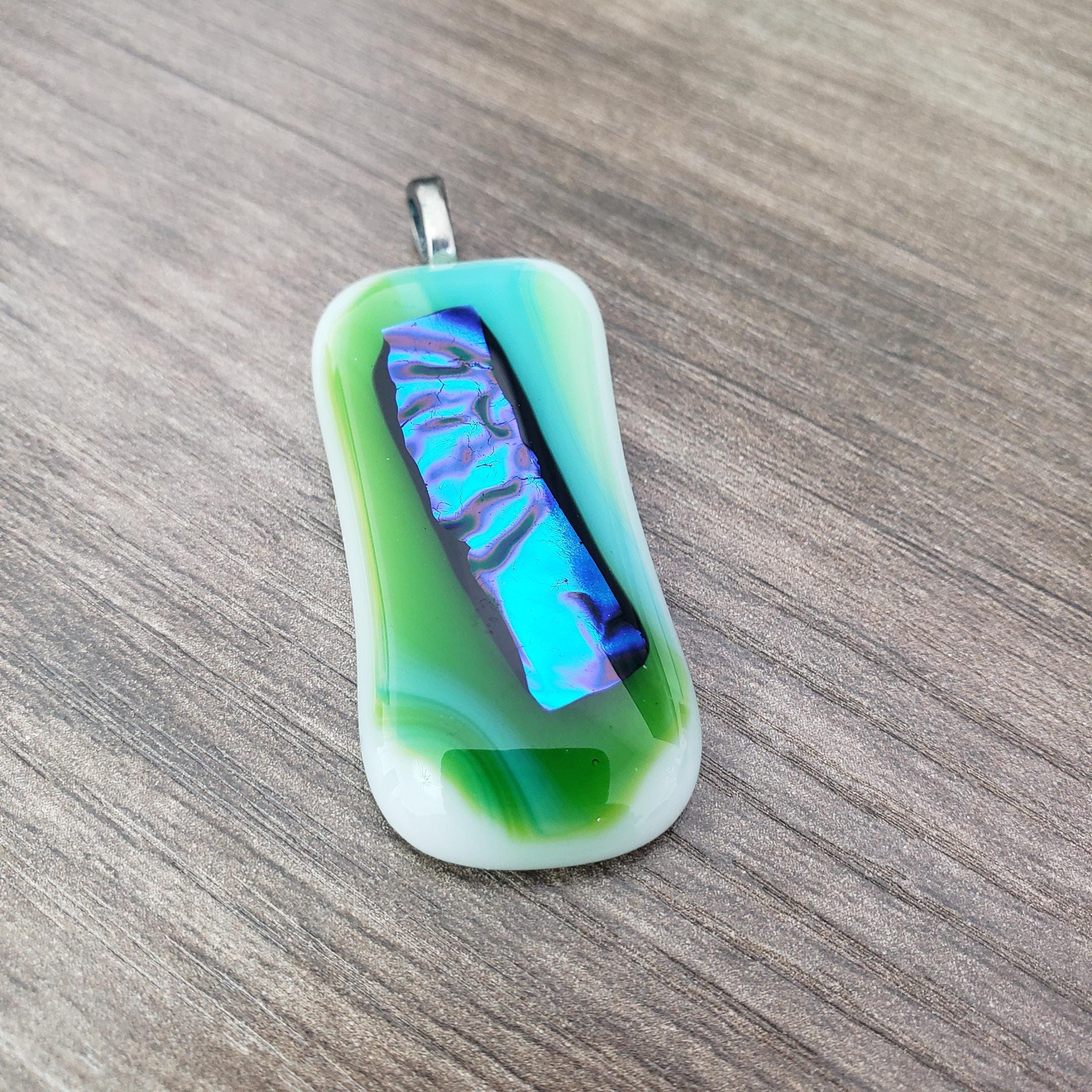 Dichroic Fused Glass Pendant