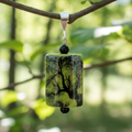 Hand Painted Porcelain Tree Pendant