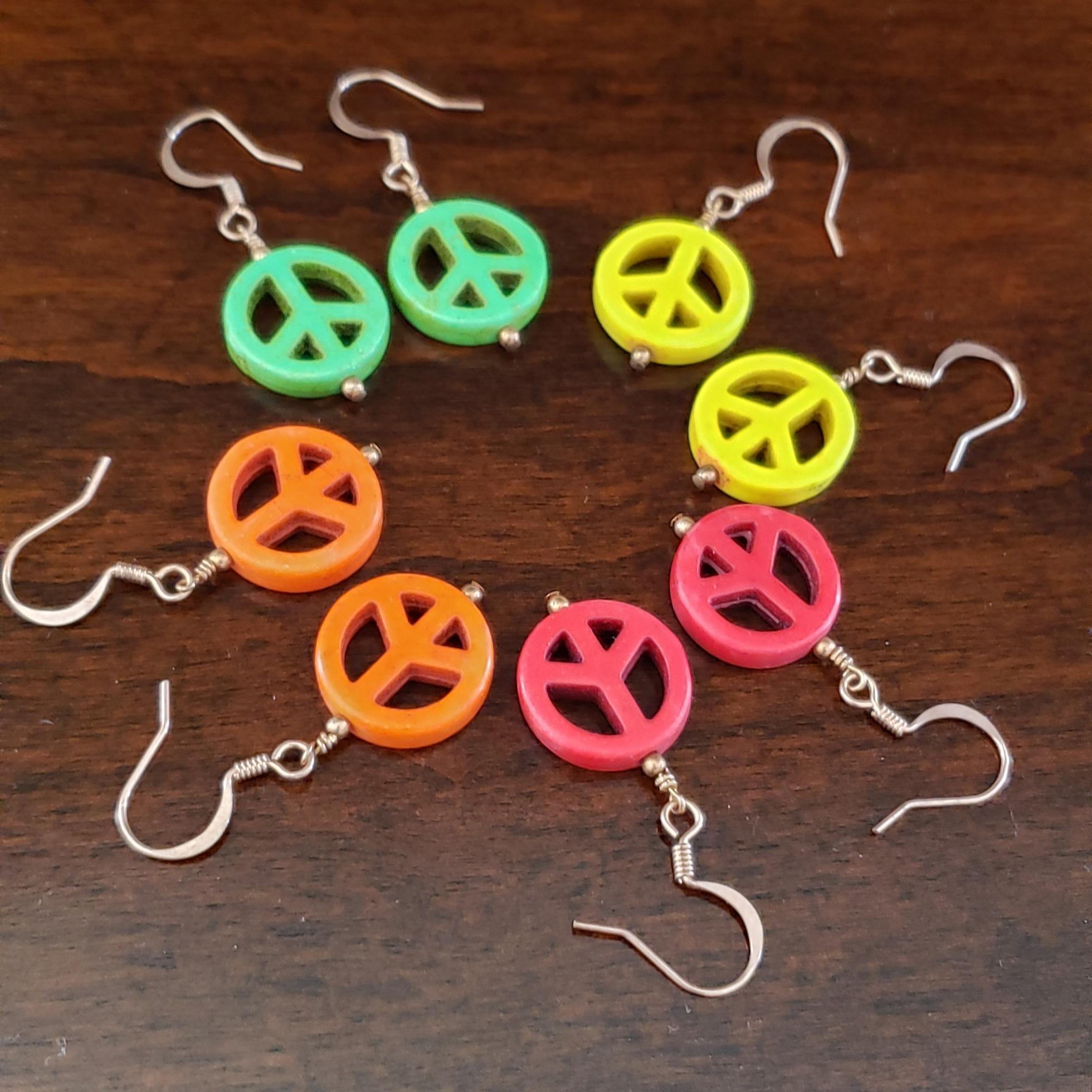 Peace Sign Earrings