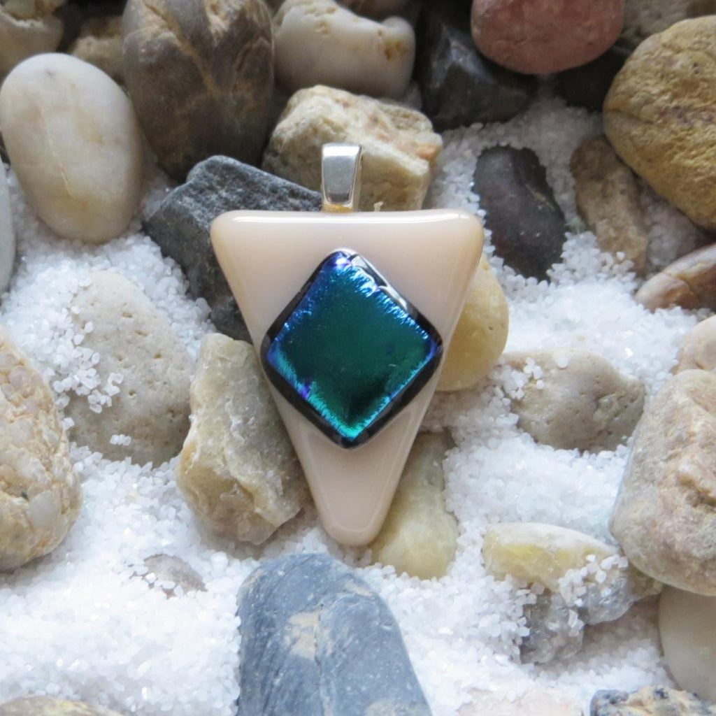 Dichroic Fused Glass Pendant