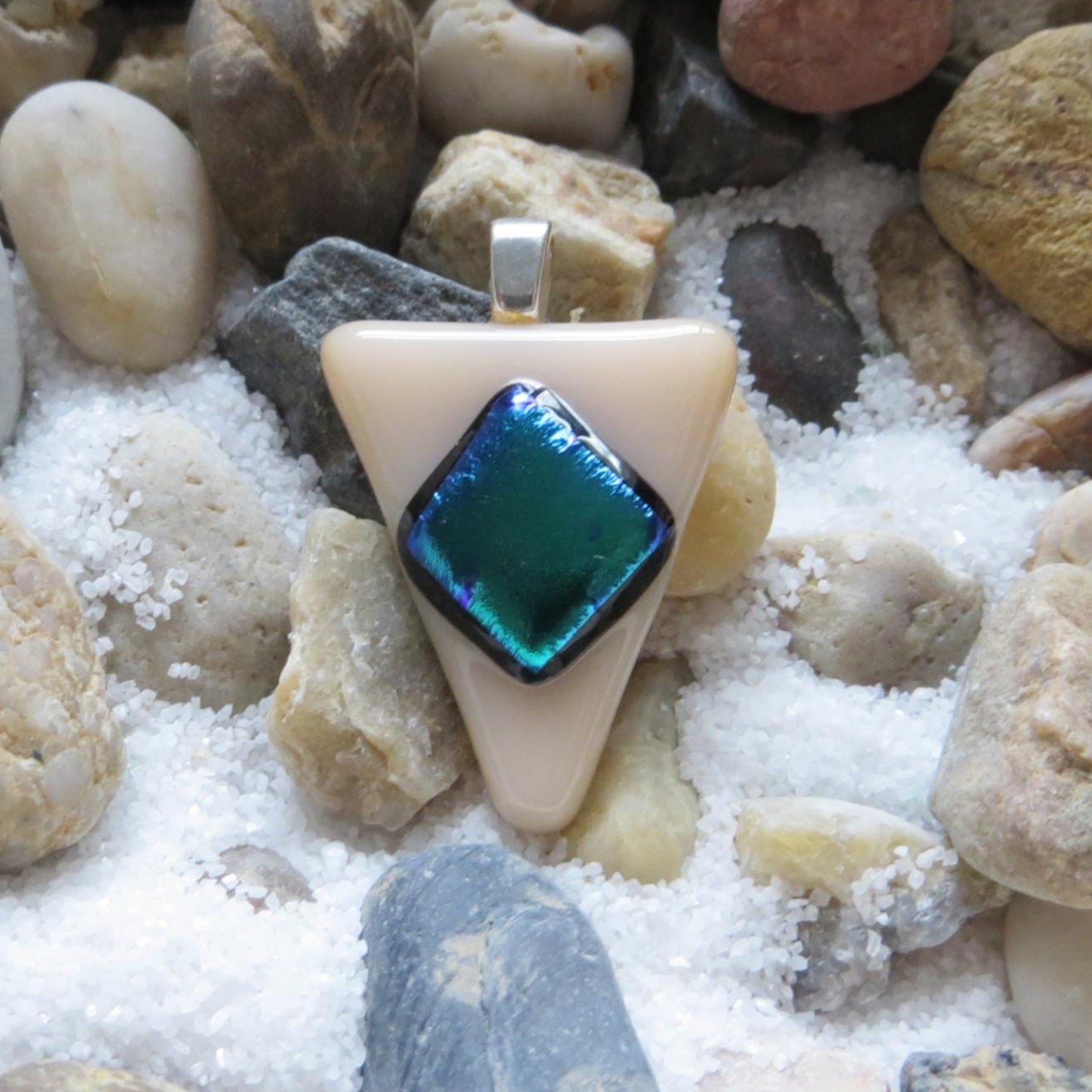 Dichroic Fused Glass Pendant