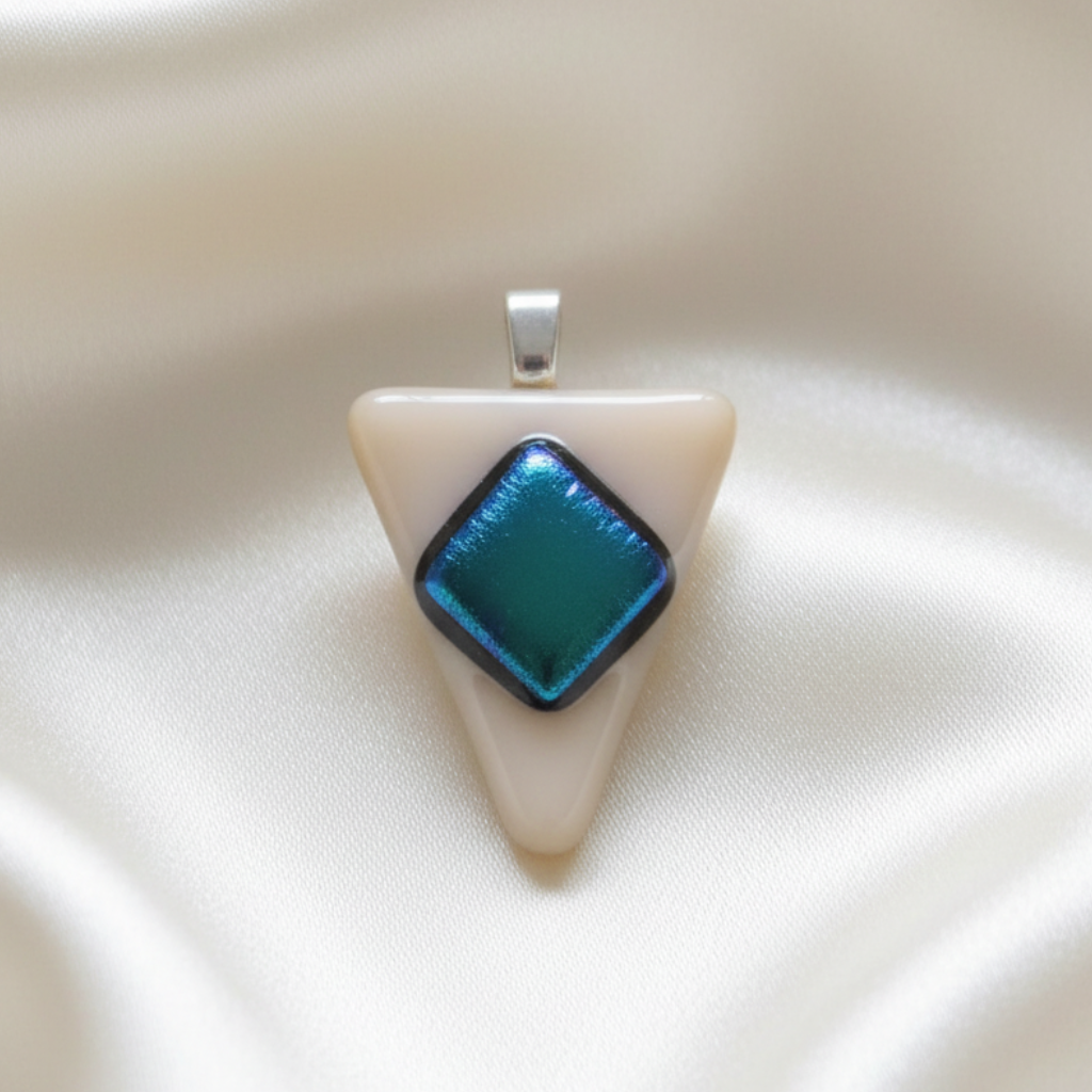 Handmade Dichroic Glass Pendant