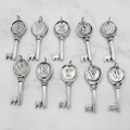 Silver Plated Initial Key Pendant
