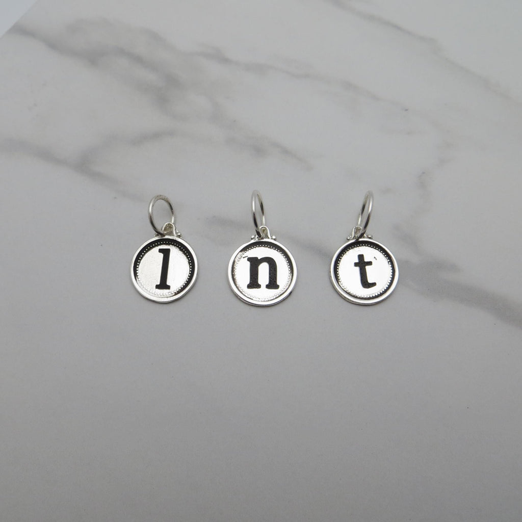 Silver Initial Pendant