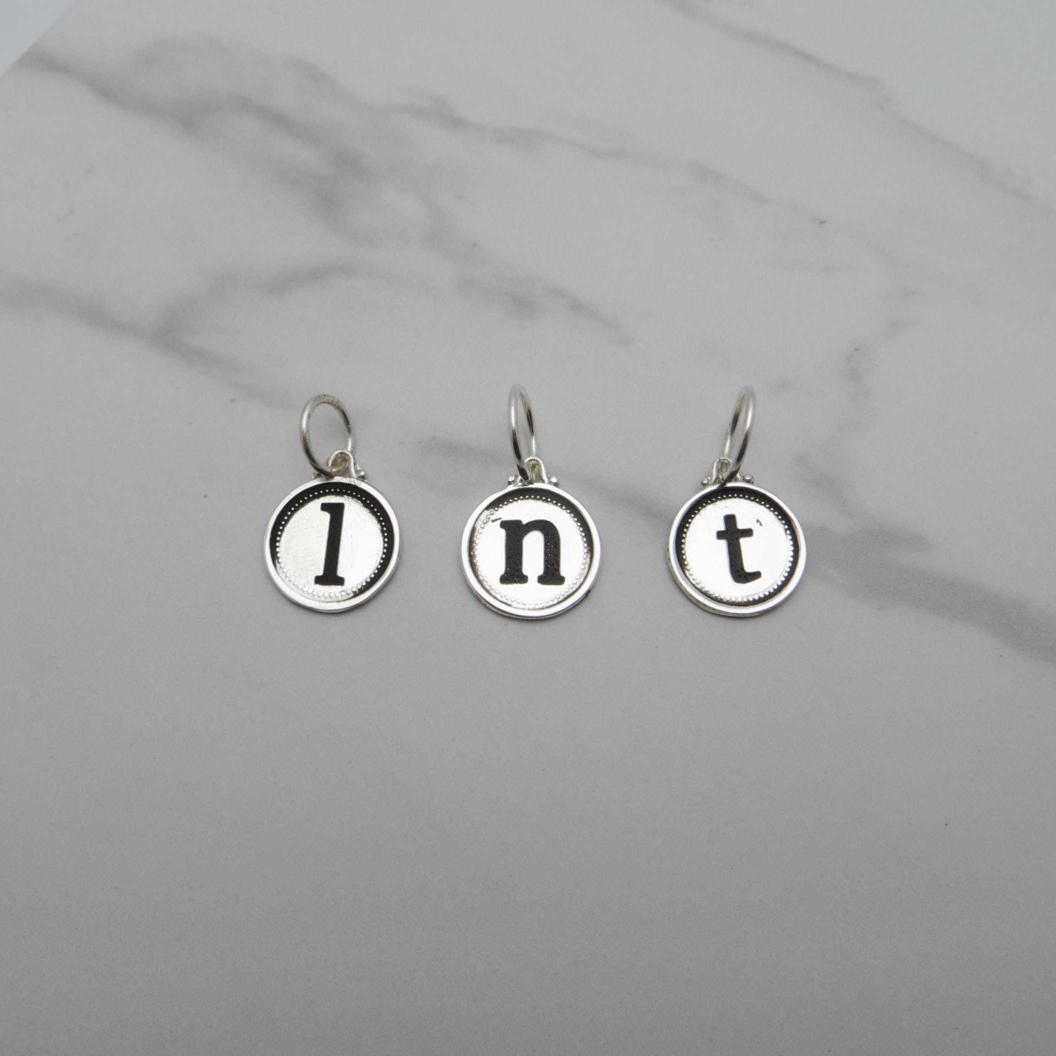 Silver Initial Pendant