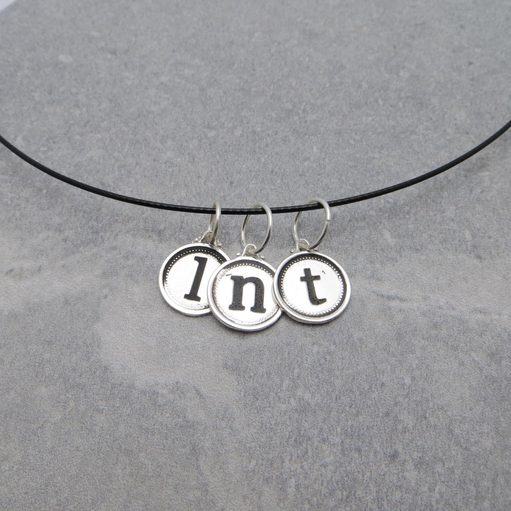 Silver Initial Pendant