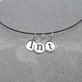 Silver Initial Pendant