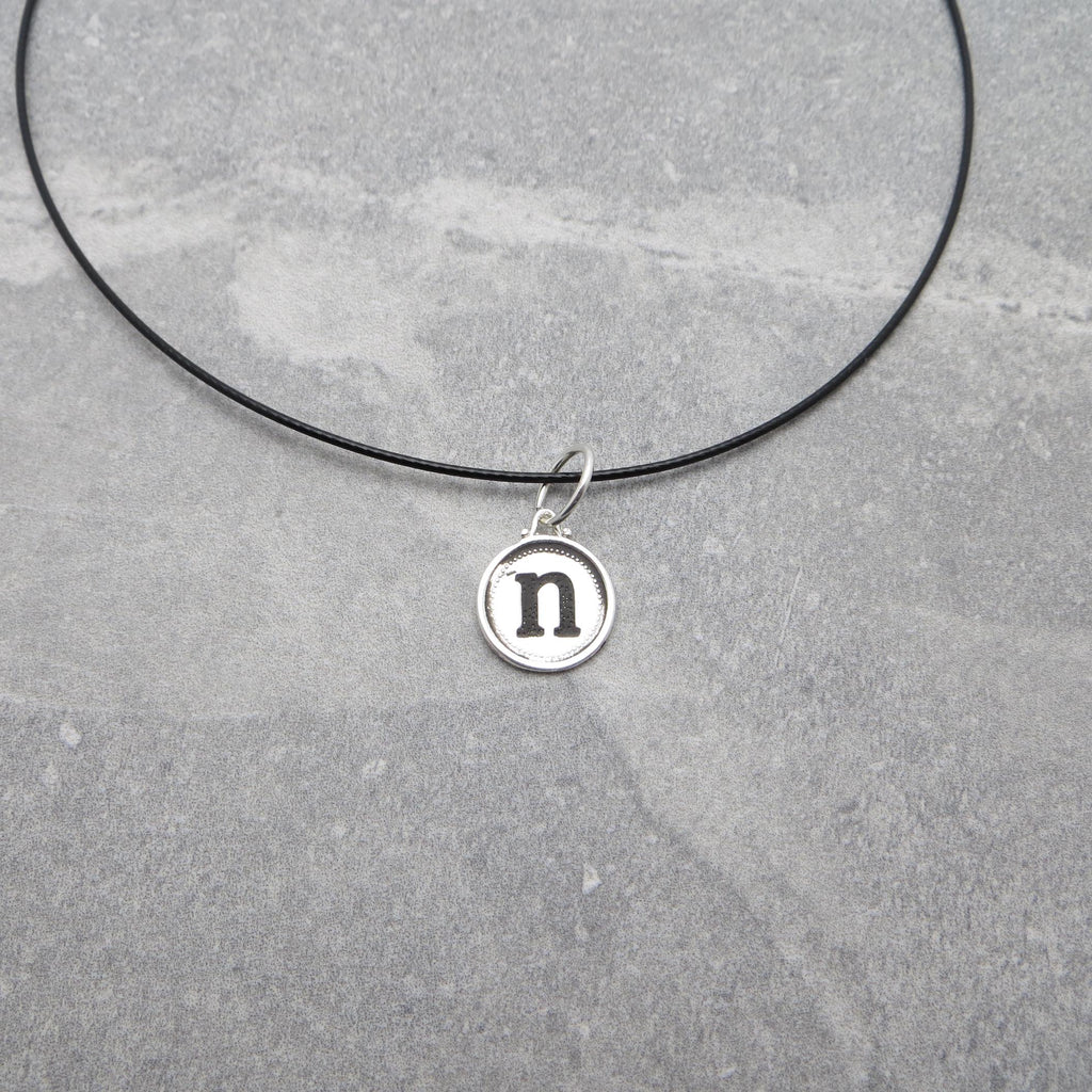 Silver Initial Pendant