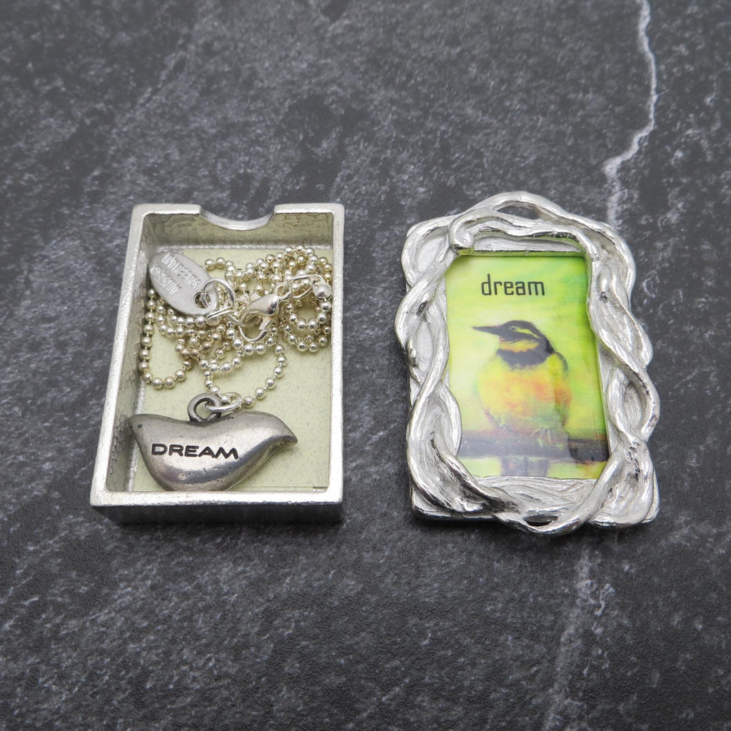 Wishnest By Alise Sheehan Pewter Dream Box and Pendant