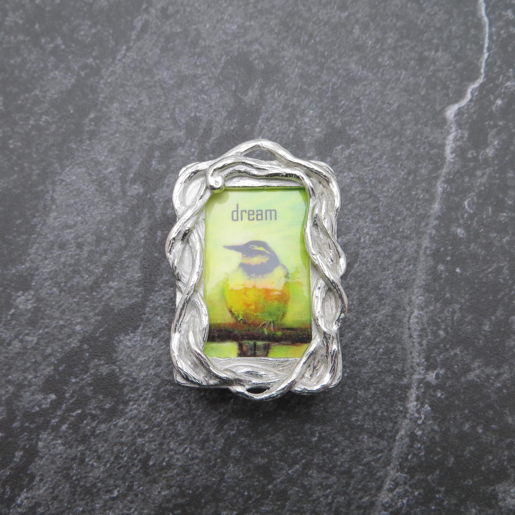Wishnest By Alise Sheehan Pewter Dream Box and Pendant