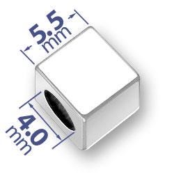 Pewter Letter Beads & Symbols - 5.5mm with 4mm Hole - Made in the U.S.A.