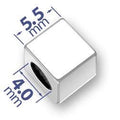 Pewter Letter Beads & Symbols - 5.5mm with 4mm Hole - Made in the U.S.A.