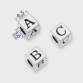 Sterling Silver Letter Beads & Symbols - 4.5mm with 3mm Hole - Made in the U.S.A.
