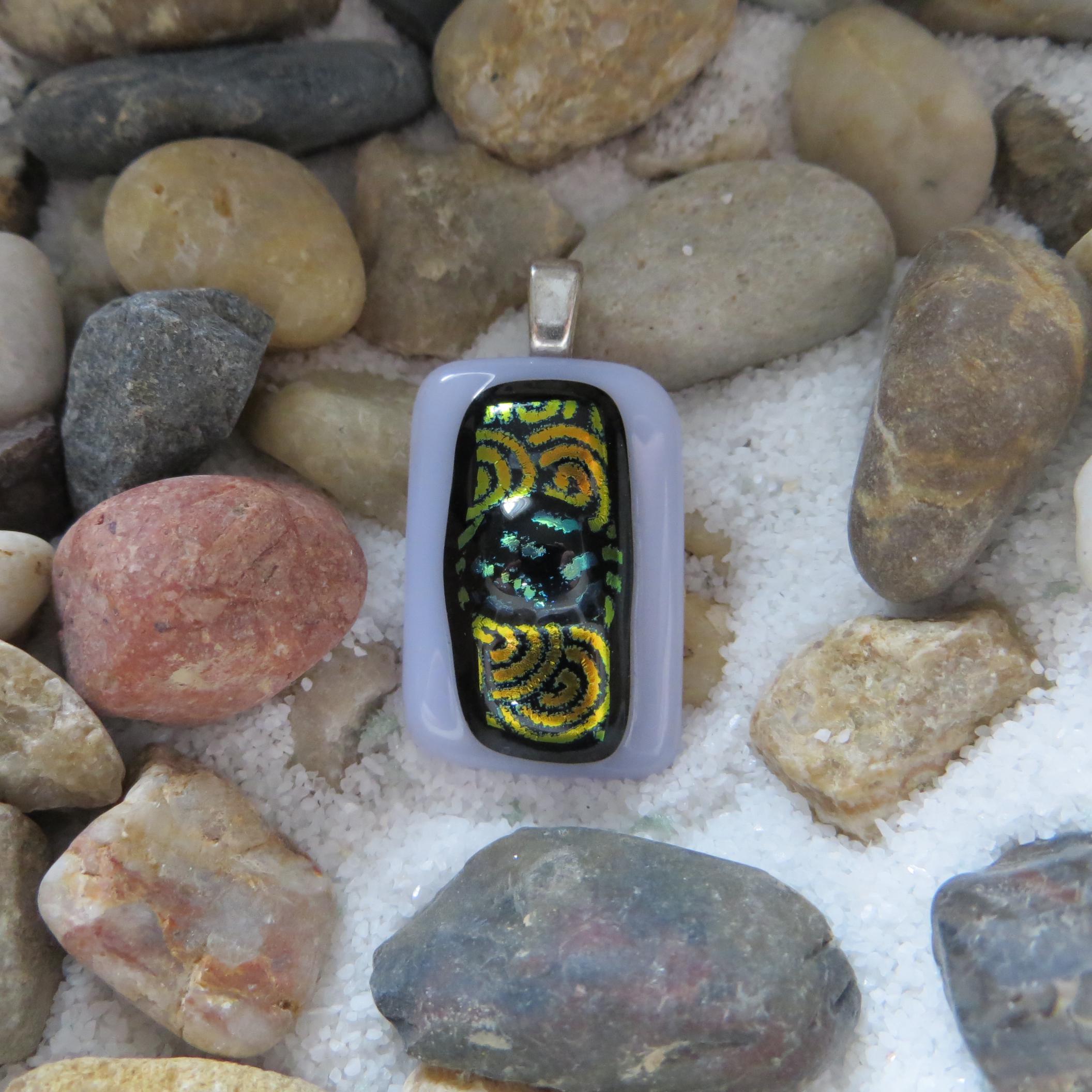 Dichroic Fused Glass Pendant