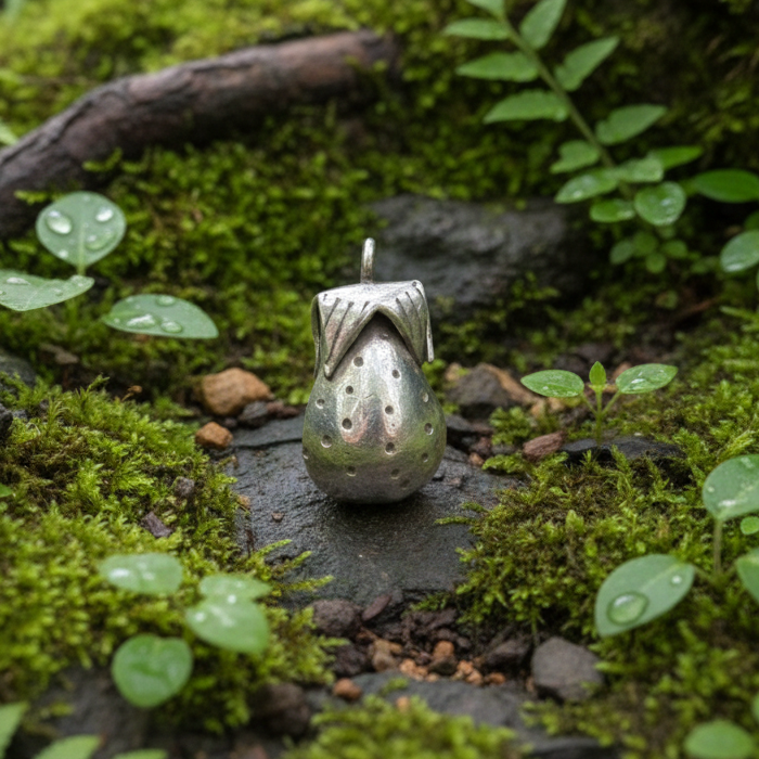 Strawberry Charm - Karen Hill Tribe Silver