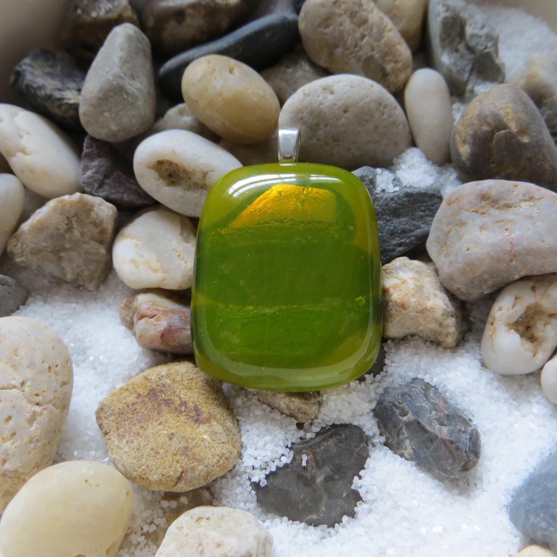Dichroic Fused Glass Pendant