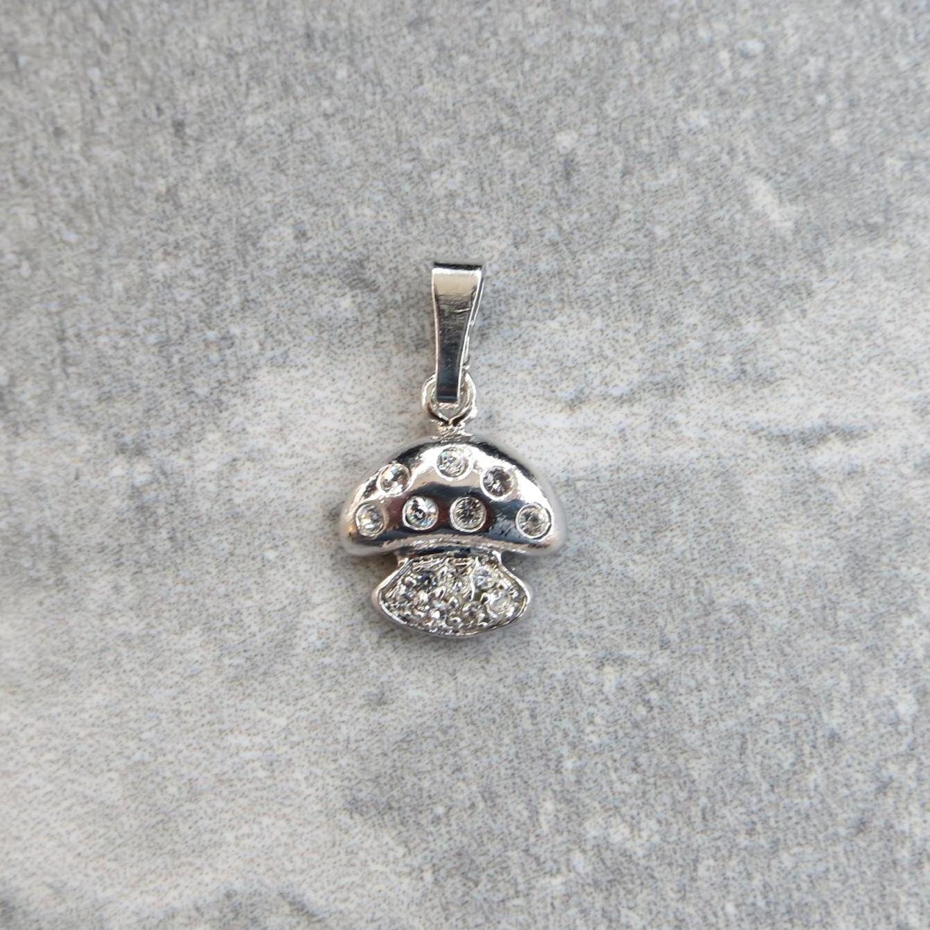 Sterling Silver Mushroom Pendant