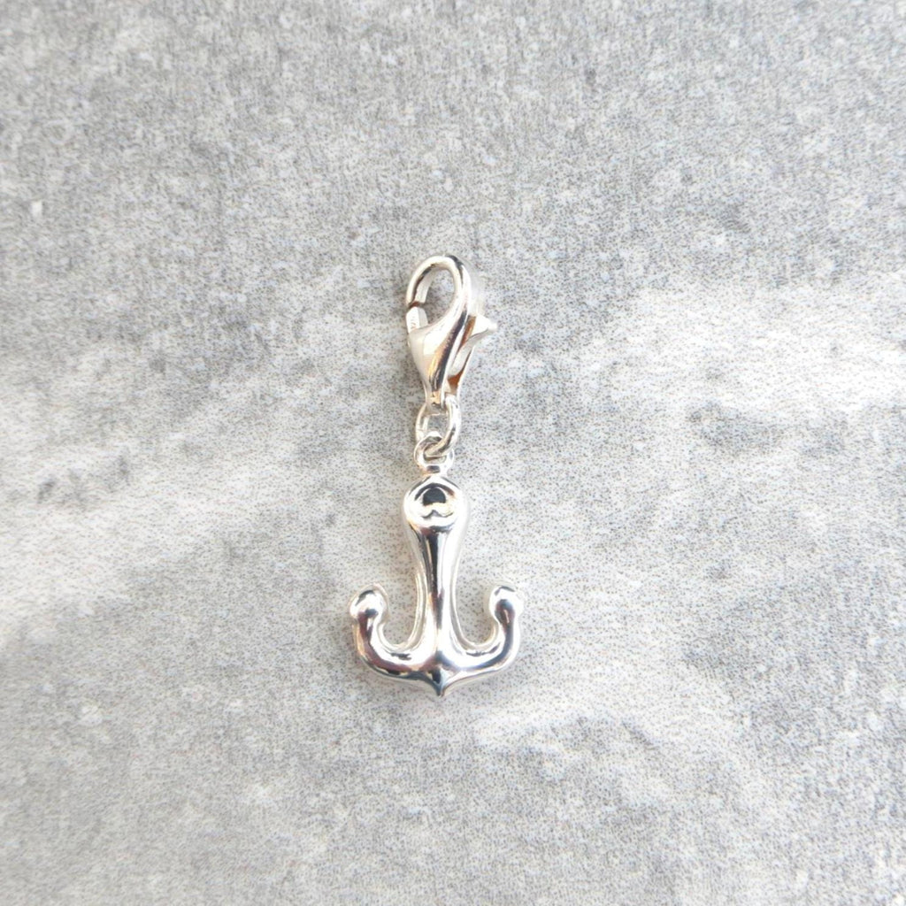 Sterling Silver Anchor Clip Charm