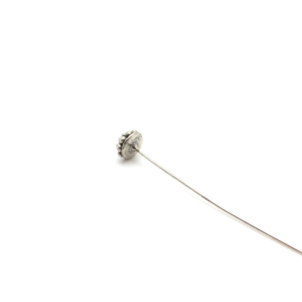 Bali Sterling Silver Headpins - Multi Dot w/ Disc Back - 3 inch (76mm) - 2 or 4 Pieces
