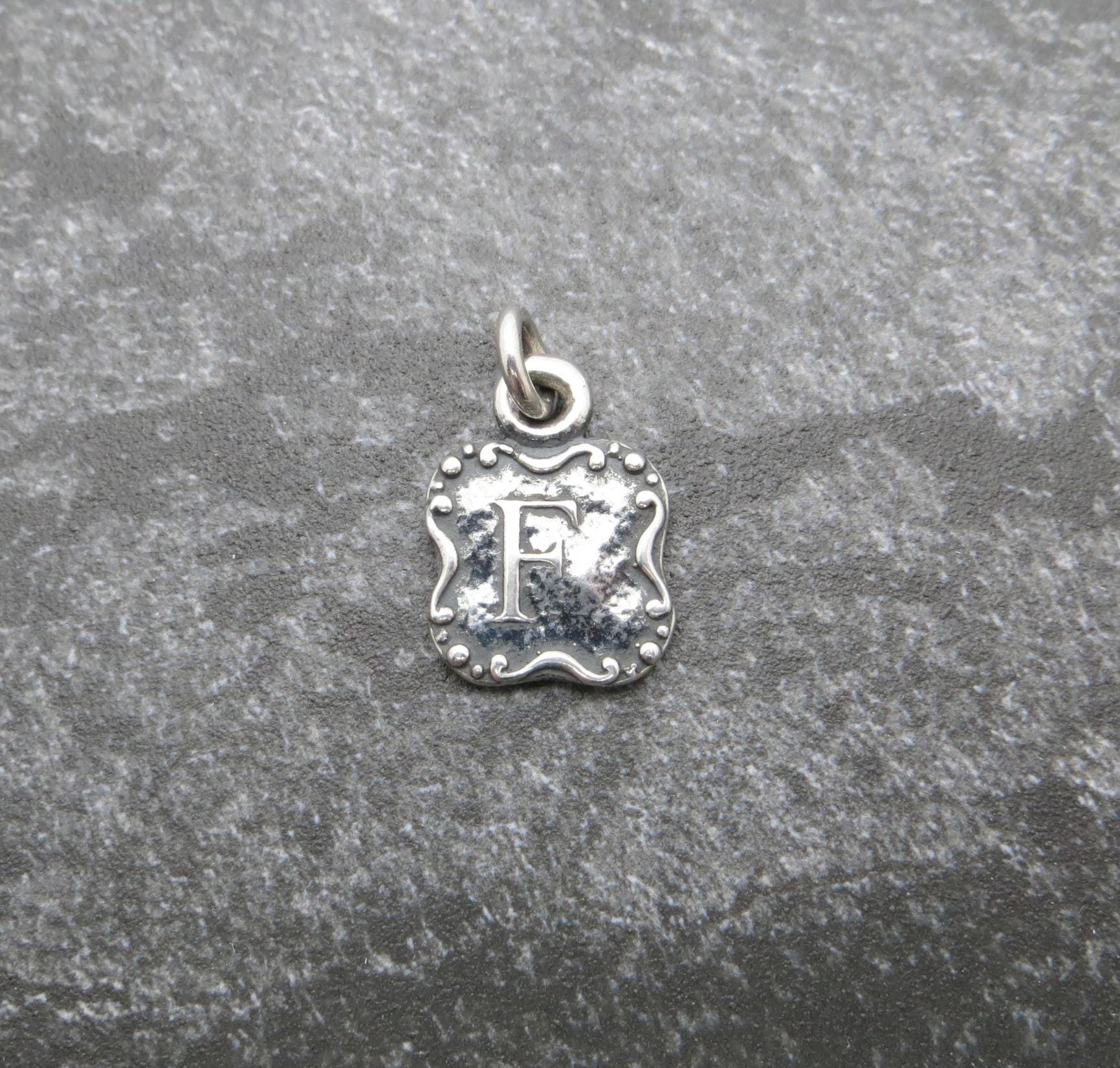 Sterling Silver "F" Pendant