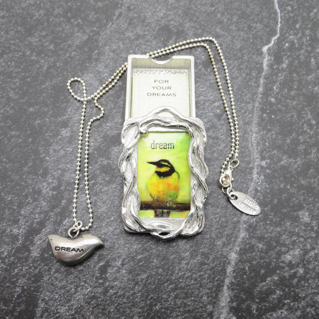 Wishnest By Alise Sheehan Pewter Dream Box and Pendant