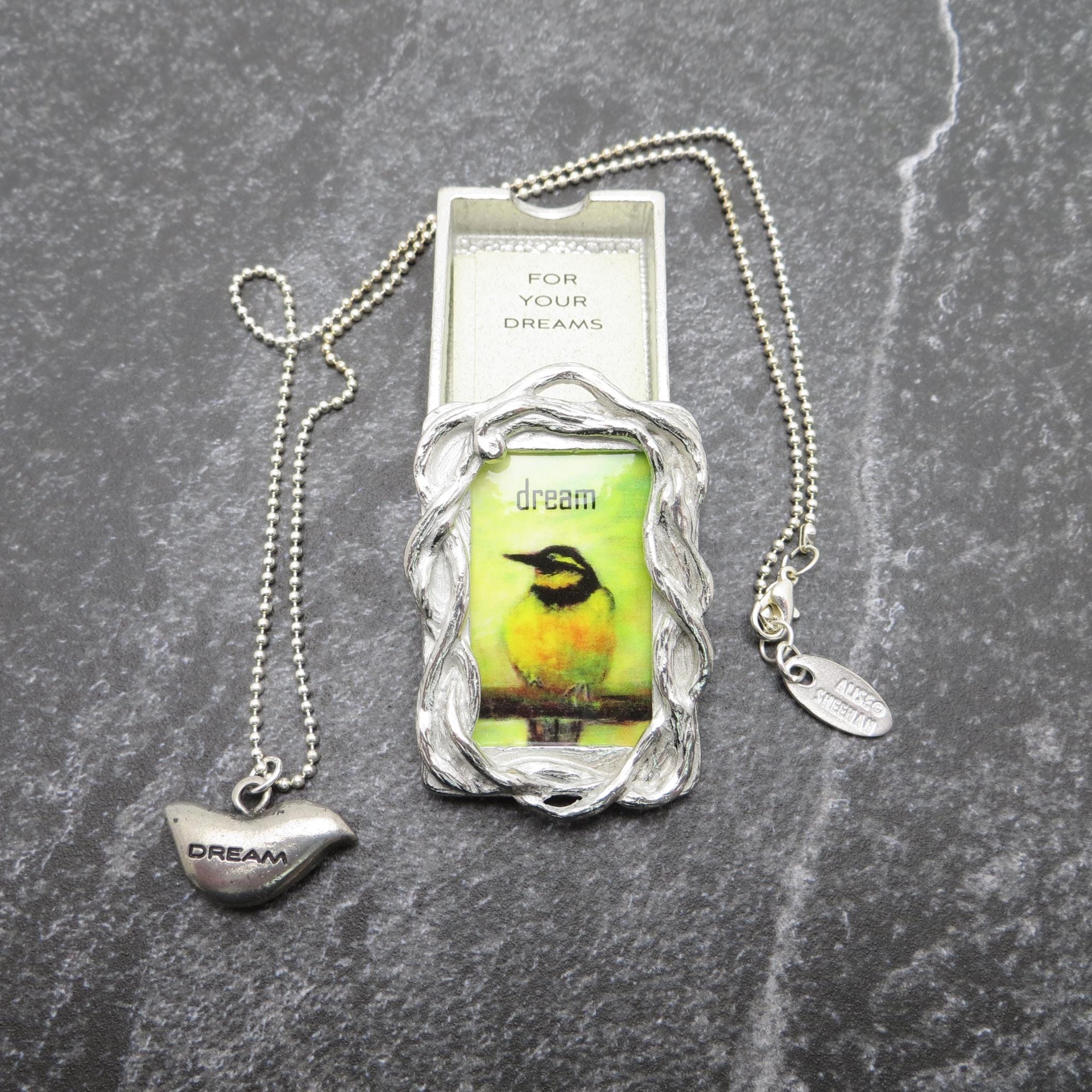 Wishnest By Alise Sheehan Pewter Dream Box and Pendant