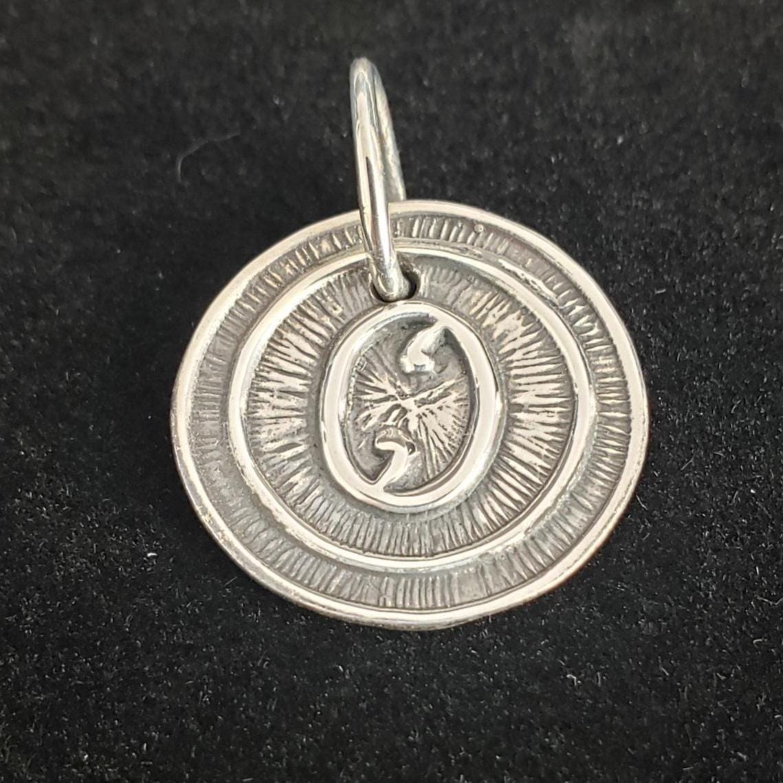 Sterling Silver "O" Initial Pendant