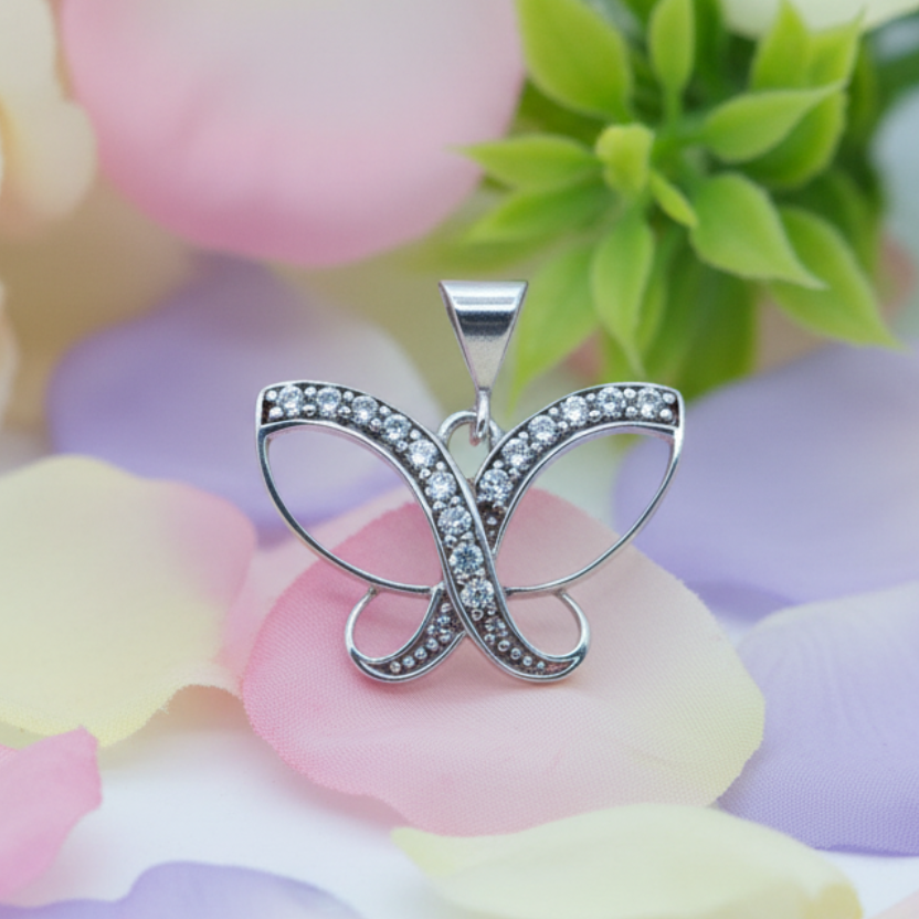 Sterling Silver Butterfly Pendant