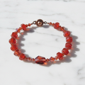 Swarovski Crystal and Carnelian Bracelet