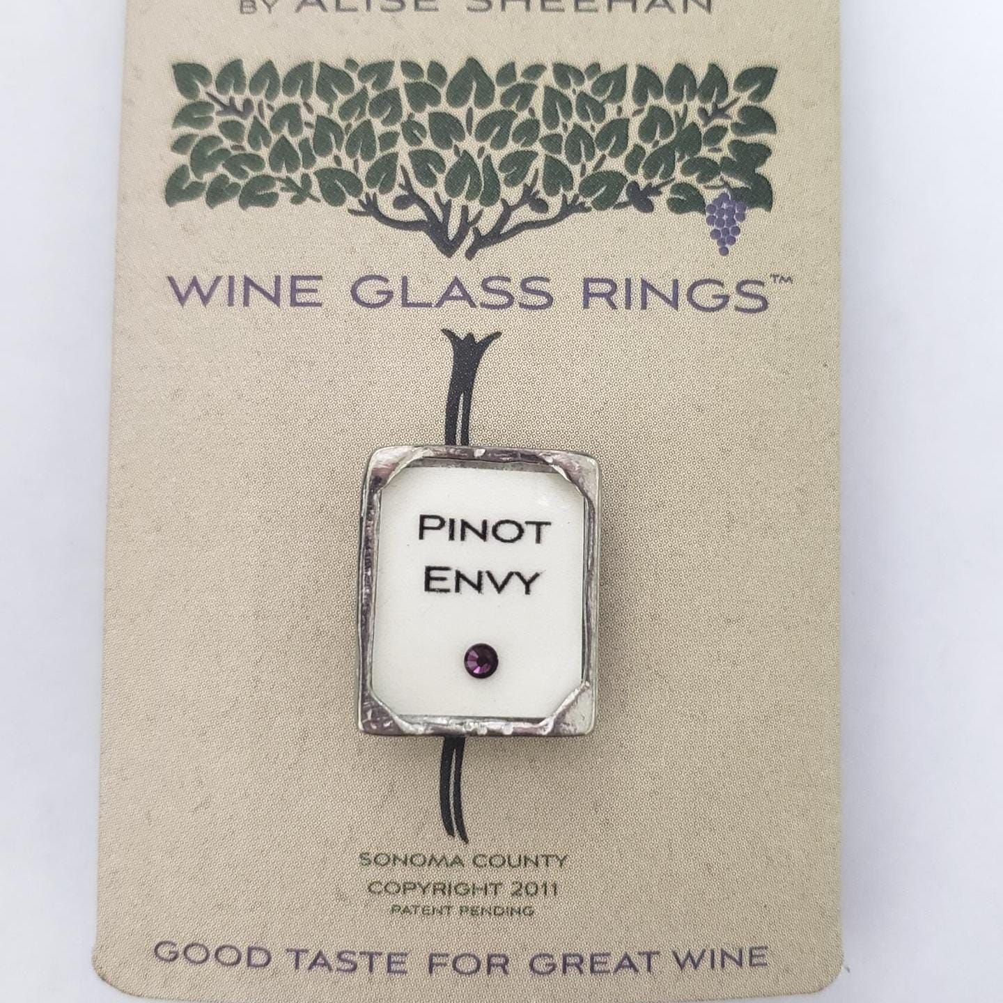Wishnest By Alise Sheehan Wine Glass Ring
