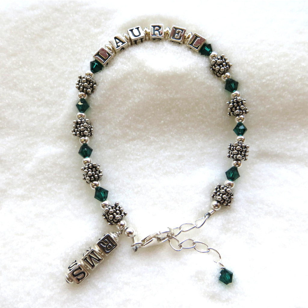 Sterling Silver Letter Beads & Symbols - 4.5mm with 3mm Hole - Made in the U.S.A.