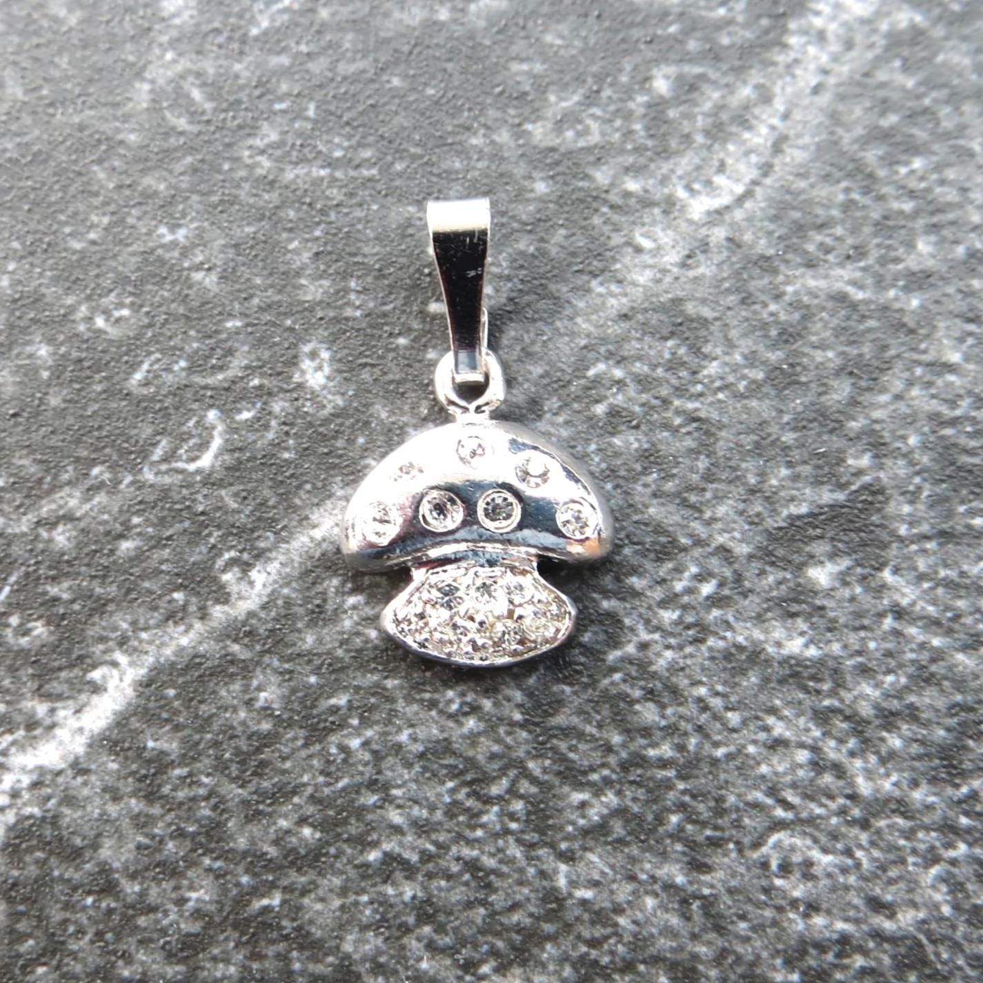 Sterling Silver Mushroom Pendant