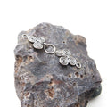 Sterling Silver Spiral Hook & Eye Clasp w/ ring, 38x12mm - MADE IN BALI - one set