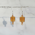 Swarovski Crystal Earrings – Crystal Copper Stairway Design