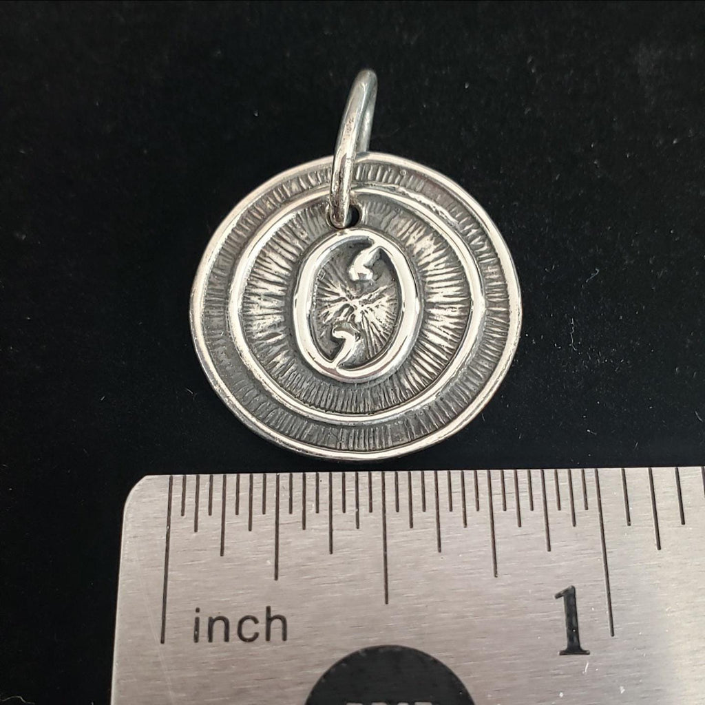 Sterling Silver "O" Initial Pendant