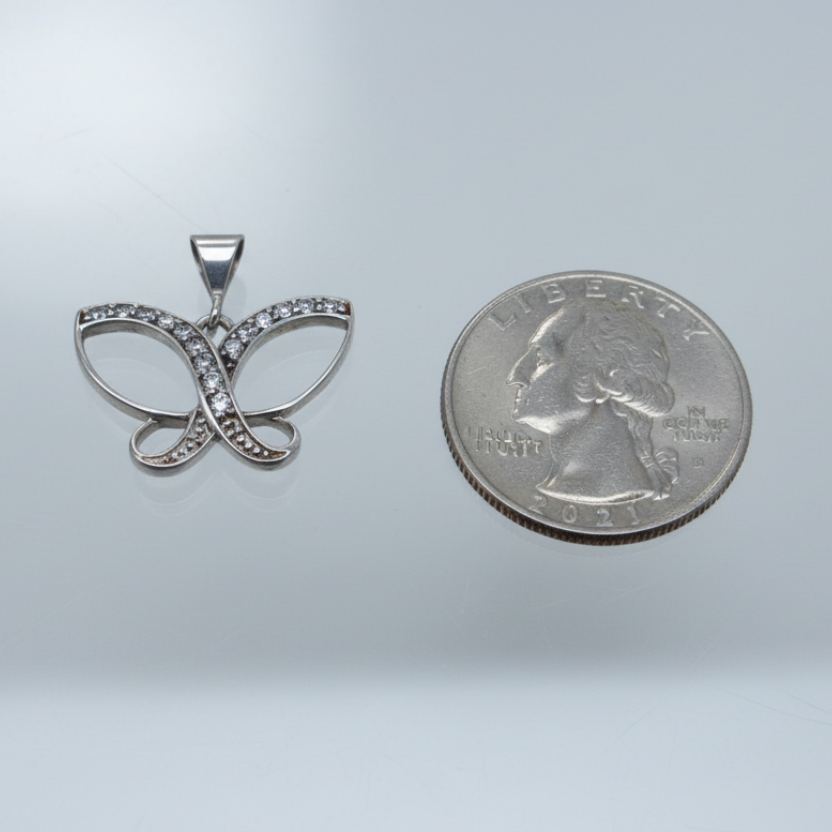 Sterling Silver Butterfly Pendant