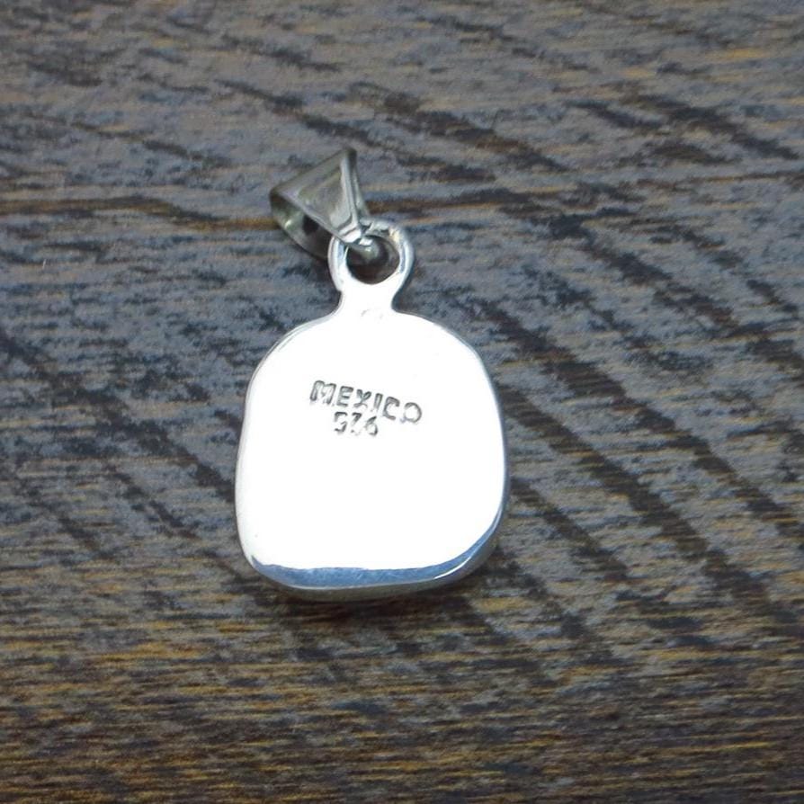 Dichroic Fused Glass Pendant, Set In Sterling Silver
